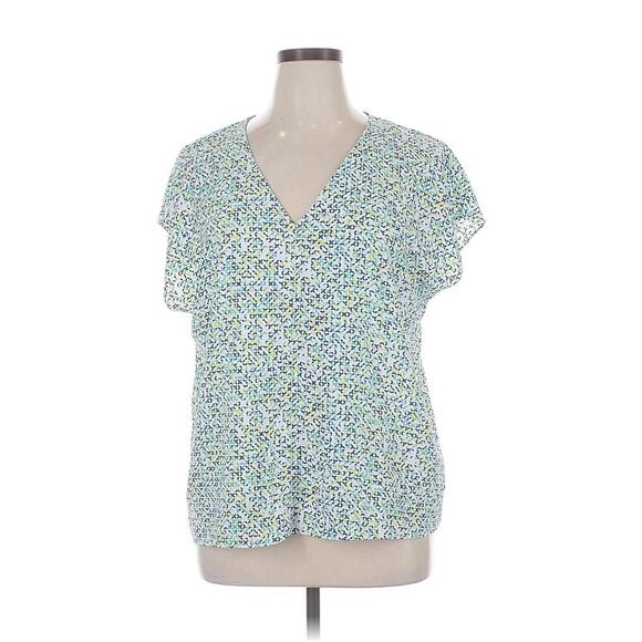 Hilary Radley Womens V-Neck Blouse Size M - Picture 2 of 2